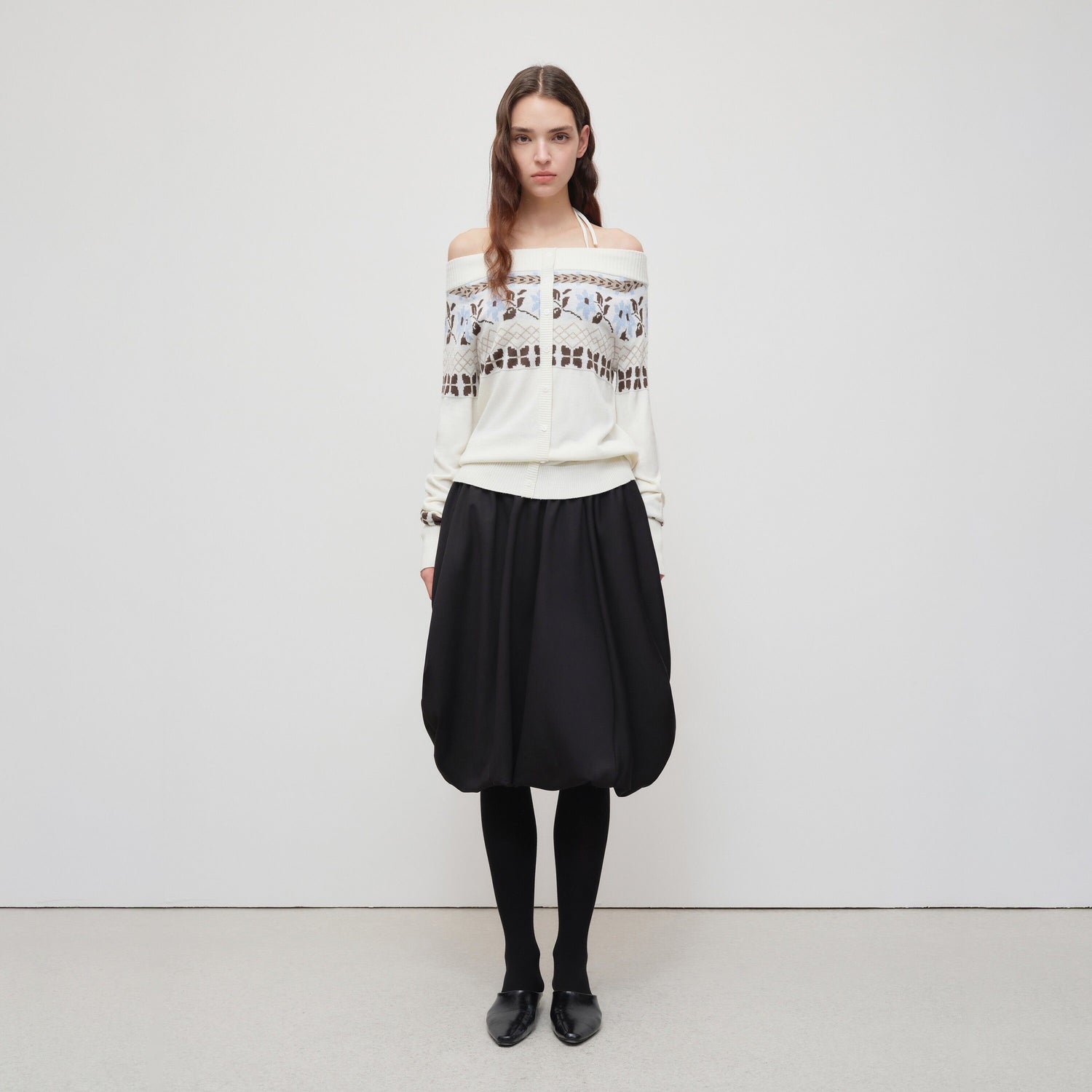 RUN_TO_THE_FUTURE_Soft_Wool_Blend_Vintage_Loose_Pleated_Women_Knit_Pullover_Beige_Black_Sweaters_MISSTT