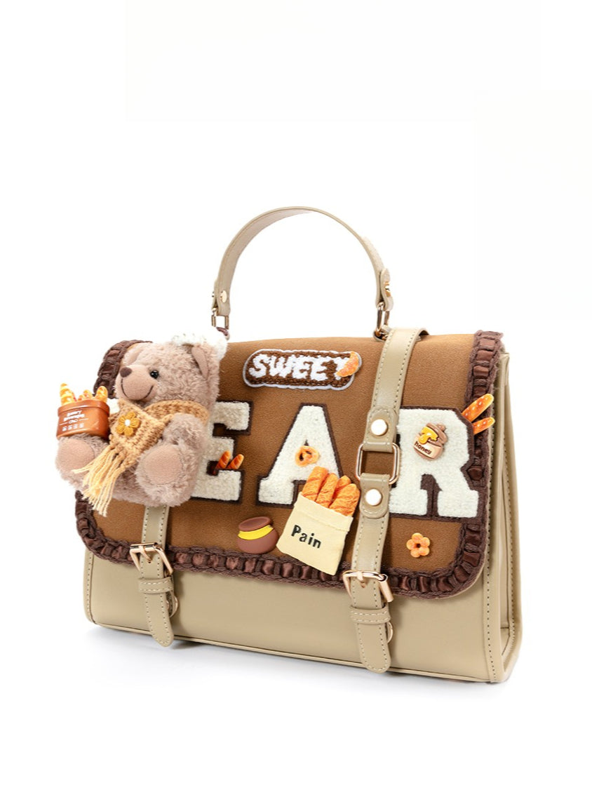 Biling Jewelry Bureau Designer New Backpack 2025 Spring Fashion Cute Bear Versatile Shoulder Handbag