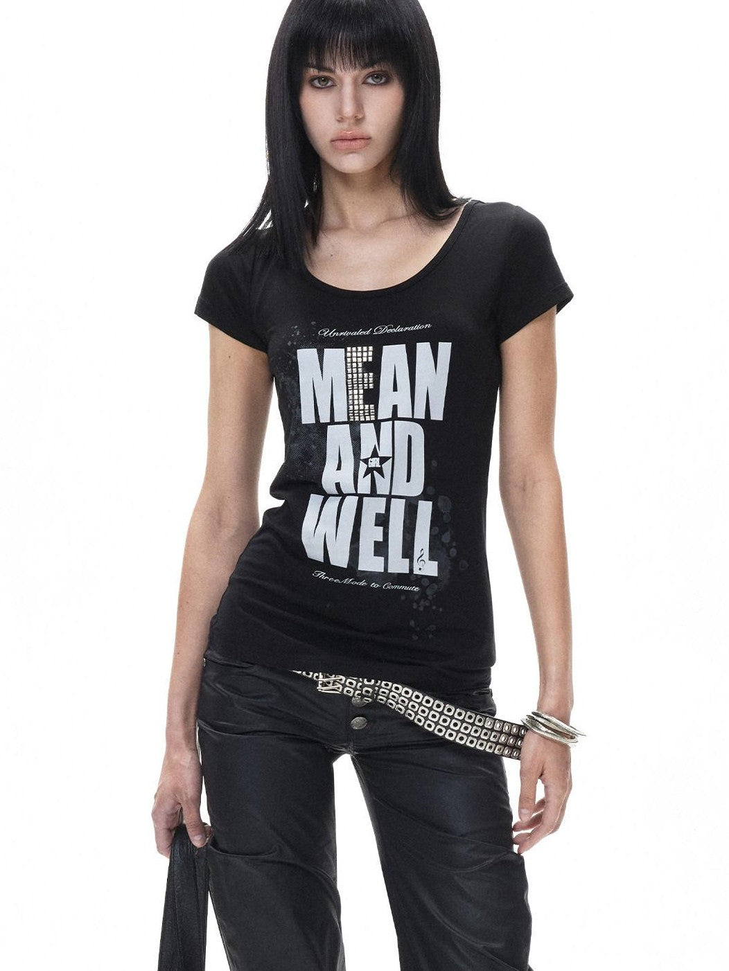 3MODE American Retro Letter Print Women&