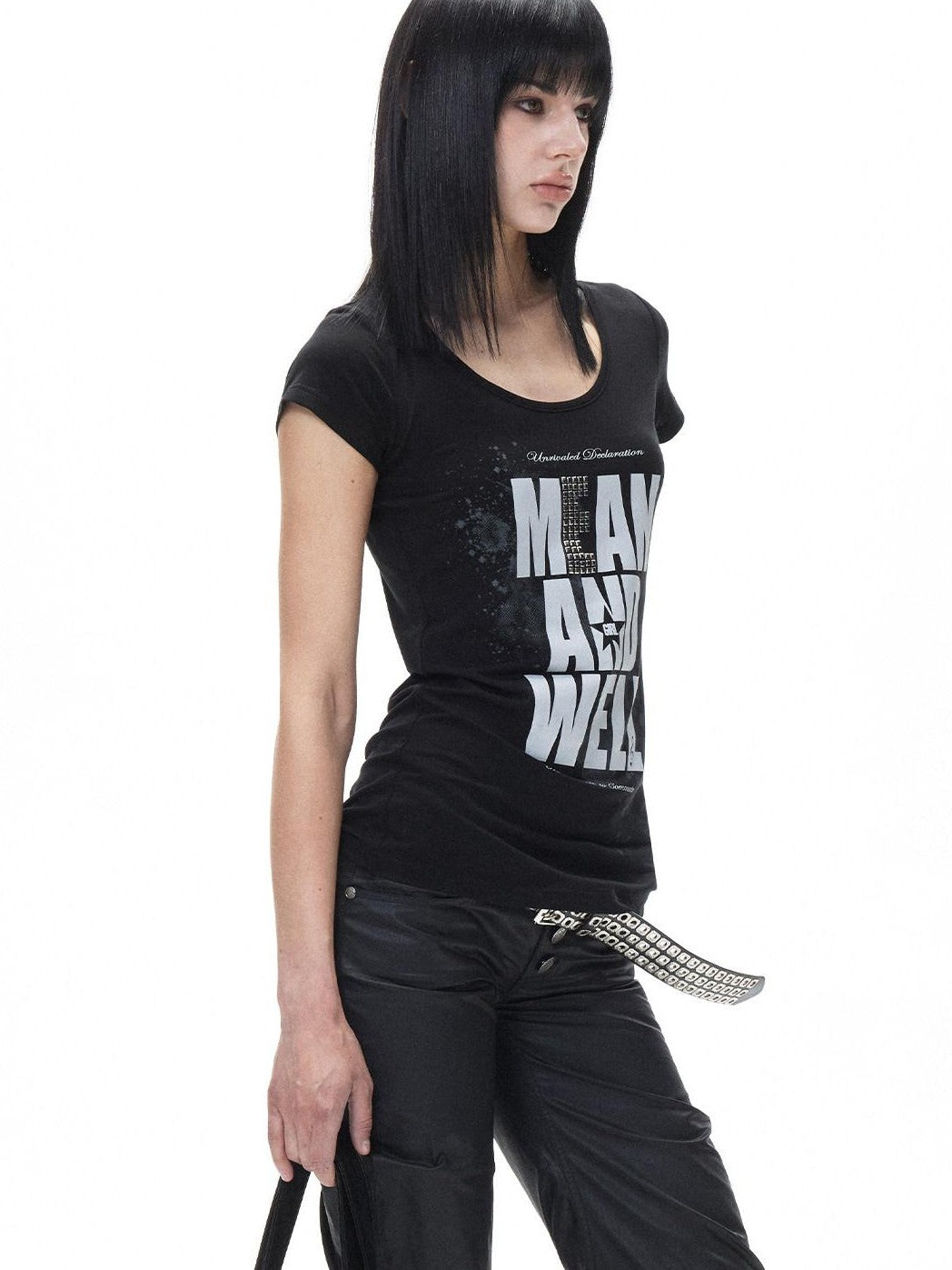 3MODE American Retro Letter Print Women&