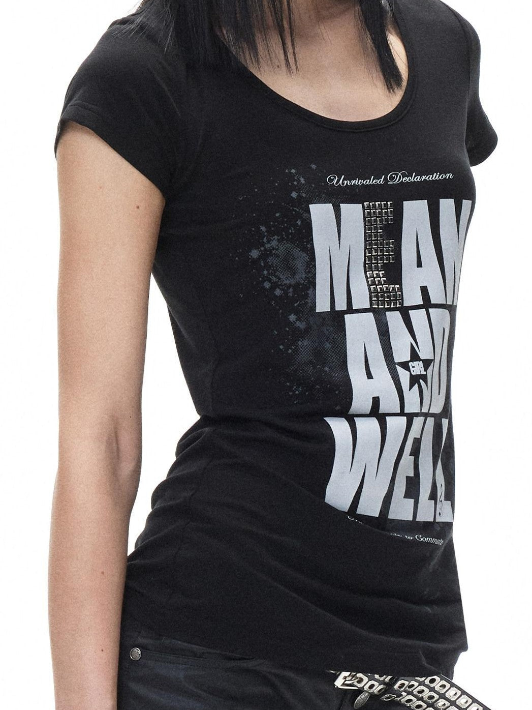 3MODE American Retro Letter Print Women&