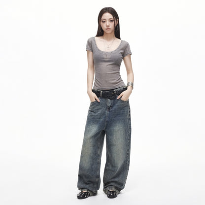 3MODE_American_Retro_Studded_U_Neck_Women&