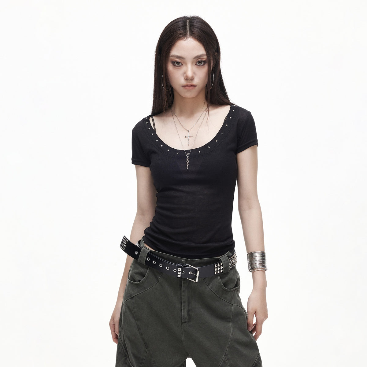 3MODE_American_Retro_Studded_U_Neck_Women&