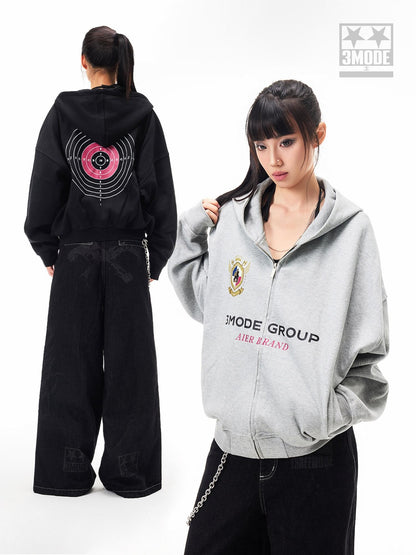 3MODE American Vintage Print Hooded Women&