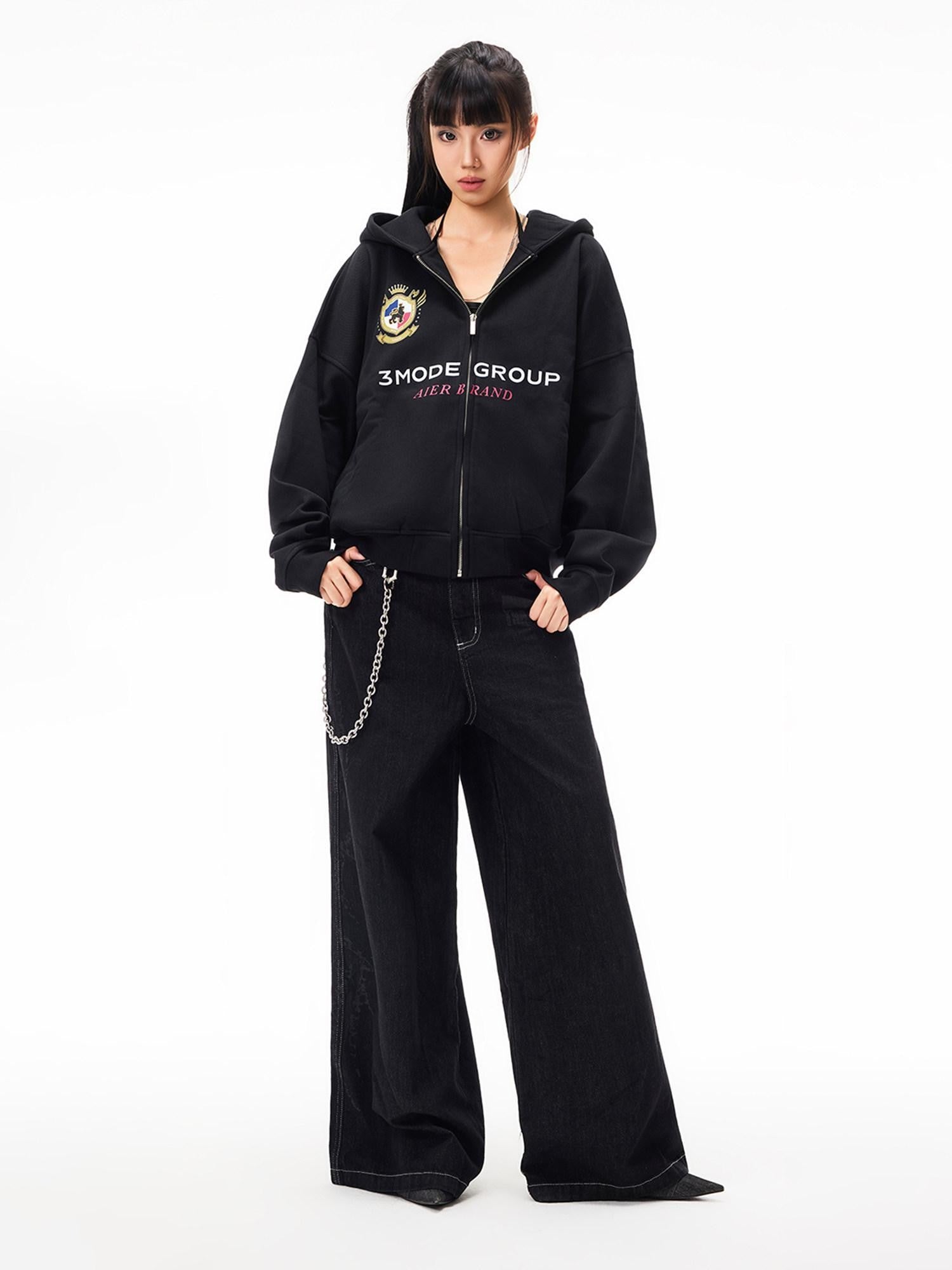 3MODE American Vintage Print Hooded Women&