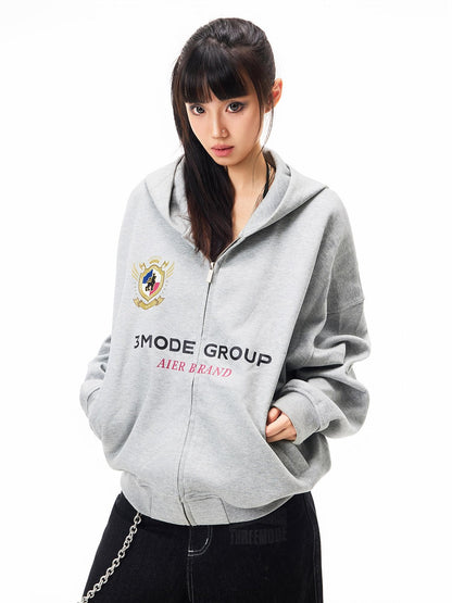 3MODE American Vintage Print Hooded Women&