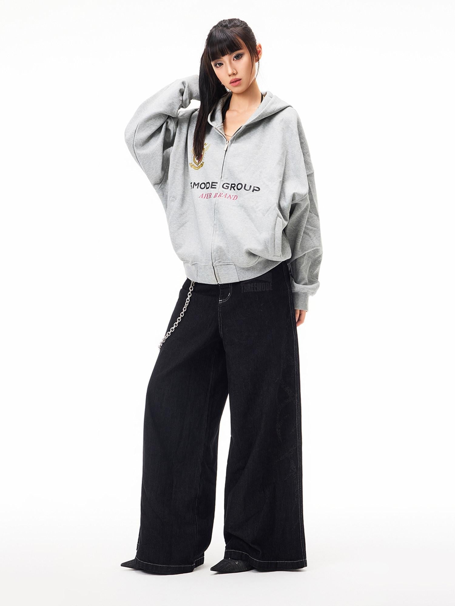 3MODE American Vintage Print Hooded Women&
