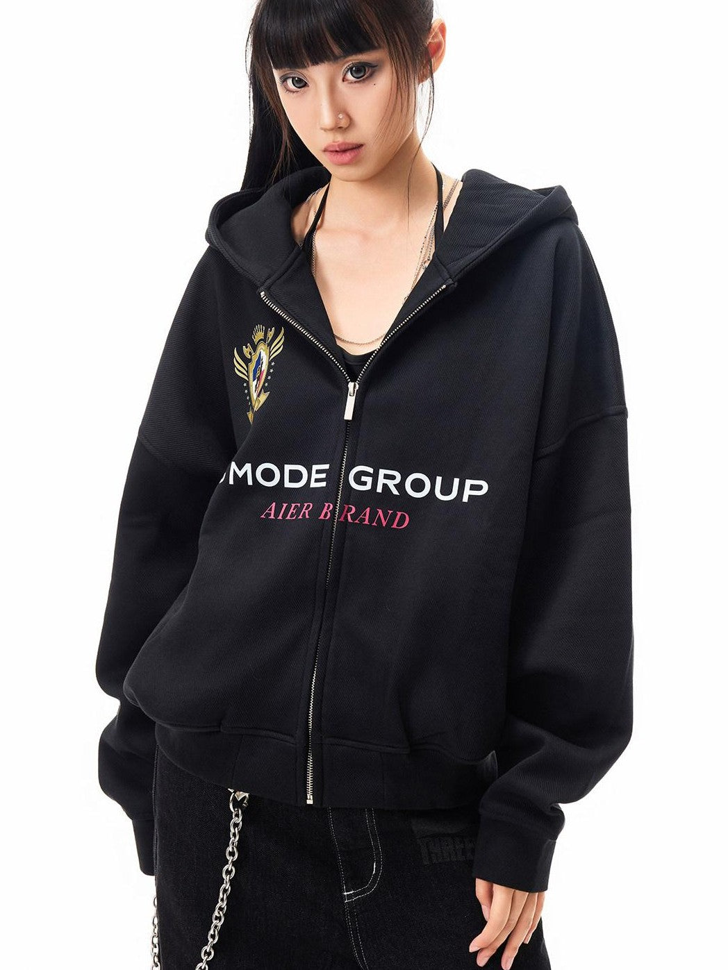 3MODE American Vintage Print Hooded Women&