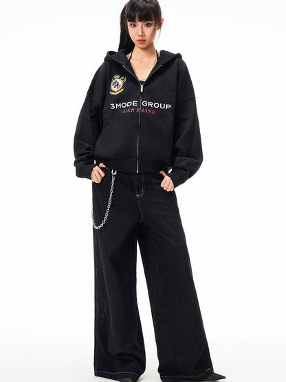 3MODE American Vintage Print Hooded Women&
