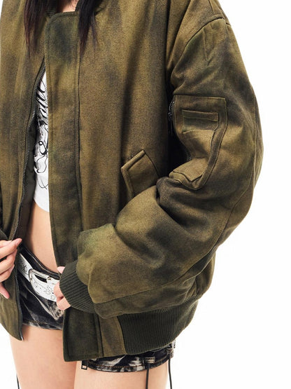 3MODE Army Green Flight Jacket Women&