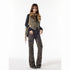 3MODE_Army_Green_V-neck_Single_Button_Short_Solid_Street_Style_Women&