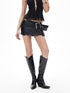 3MODE Black Cool Edgy Sleek Slim Fit Hip Hugging Mid Rise Women&