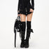 3MODE_Black_Frayed_Hem_Low_Waist_Side_Stud_Multi_Button_Women&