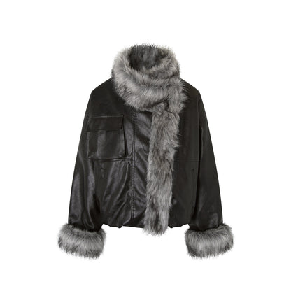 3MODE_Black_Shearling_Lined_Thickened_Retro_Women&