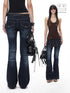 3MODE Deep Blue Vintage Court Studded Low Rise Women&