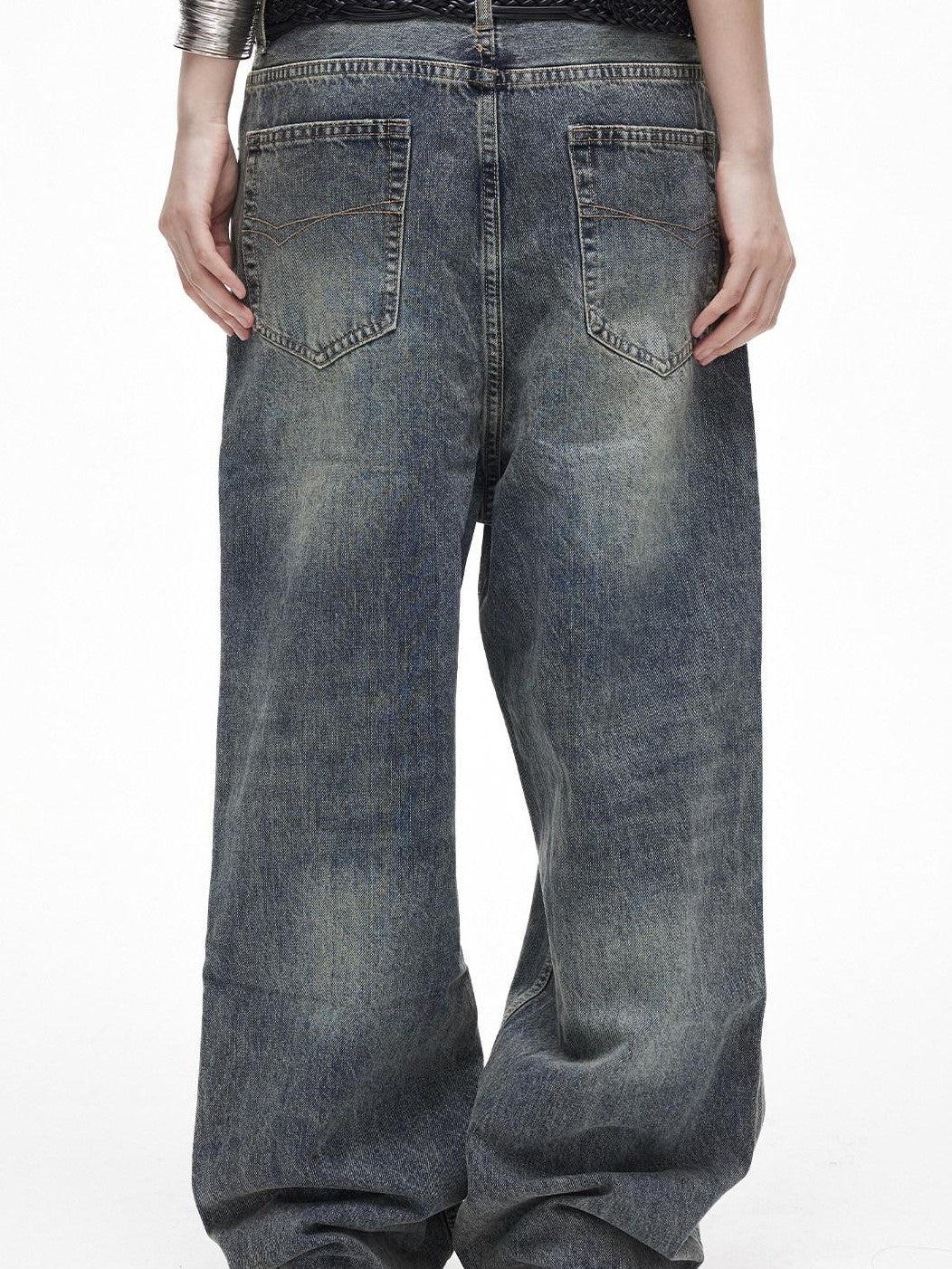 3MODE Distressed Washed Low Rise Women&