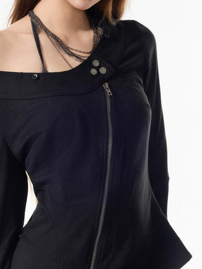 3MODE Fur Collar Hooded Fleece Lined Suede Plush Women&