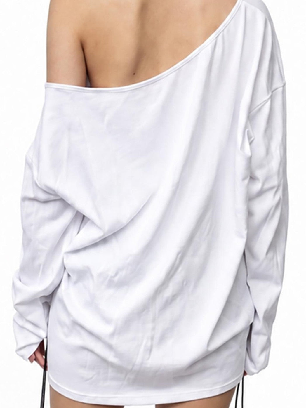 3MODE Graphic Print Asymmetric Shoulder Women&