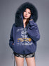3MODE Heather Grey Faux Fur Hooded Cartoon Loose Women&