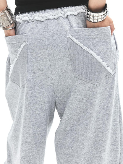 3MODE Heather Grey Lace Waistband Low Rise Women&