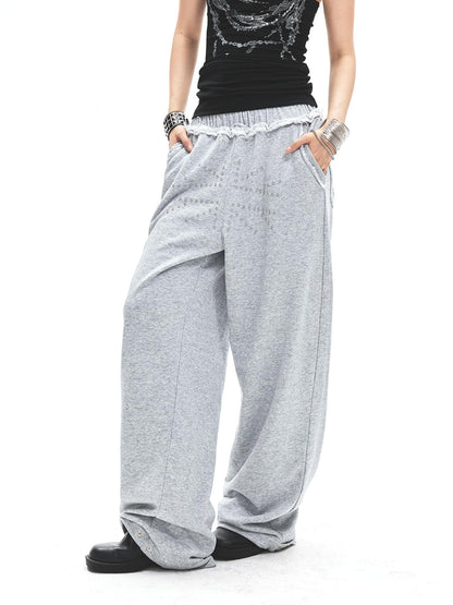 3MODE Heather Grey Lace Waistband Low Rise Women&