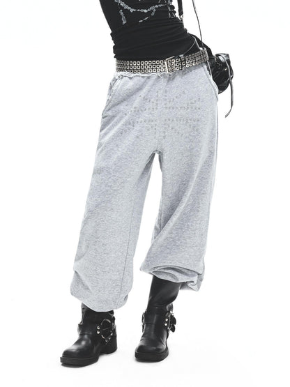 3MODE Heather Grey Lace Waistband Low Rise Women&