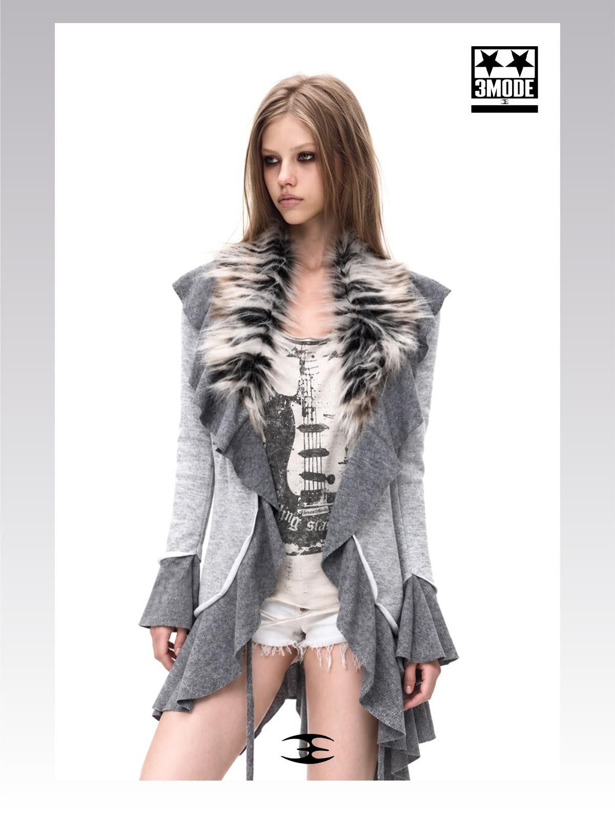 3MODE Layered Ruffle Ruched Women&