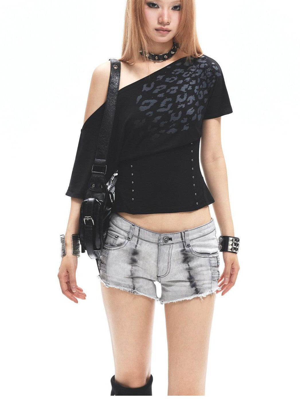 3MODE Leopard Print Diagonal Shoulder Women&
