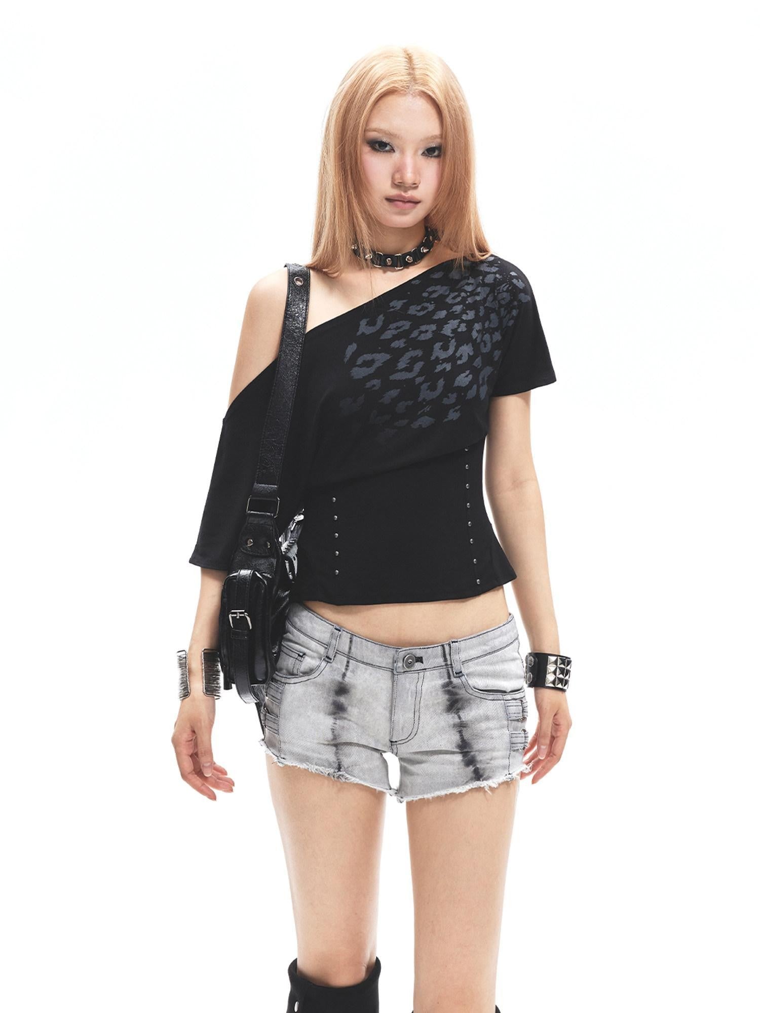 3MODE Leopard Print Diagonal Shoulder Women&