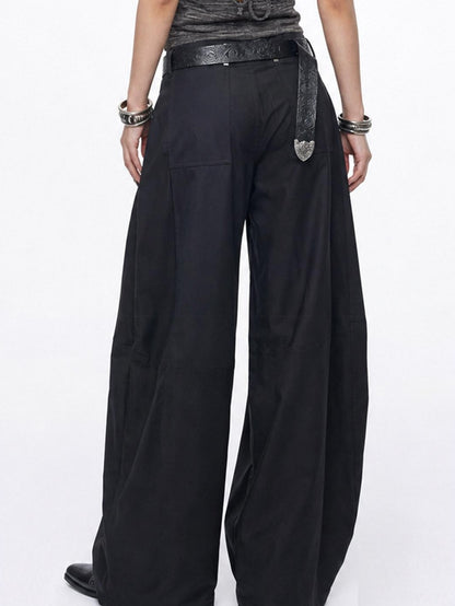 3MODE Retro High Waist Drapey Metal Detail Women&
