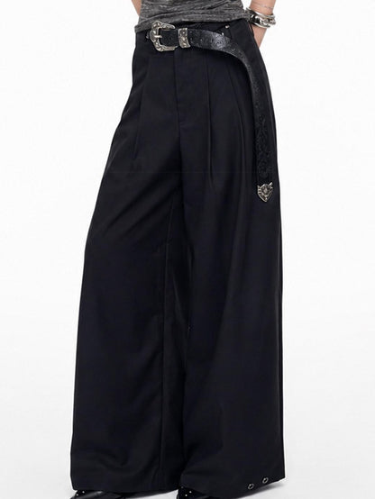 3MODE Retro High Waist Drapey Metal Detail Women&