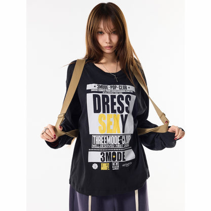 3MODE_Retro_Letter_Print_Crewneck_Women&
