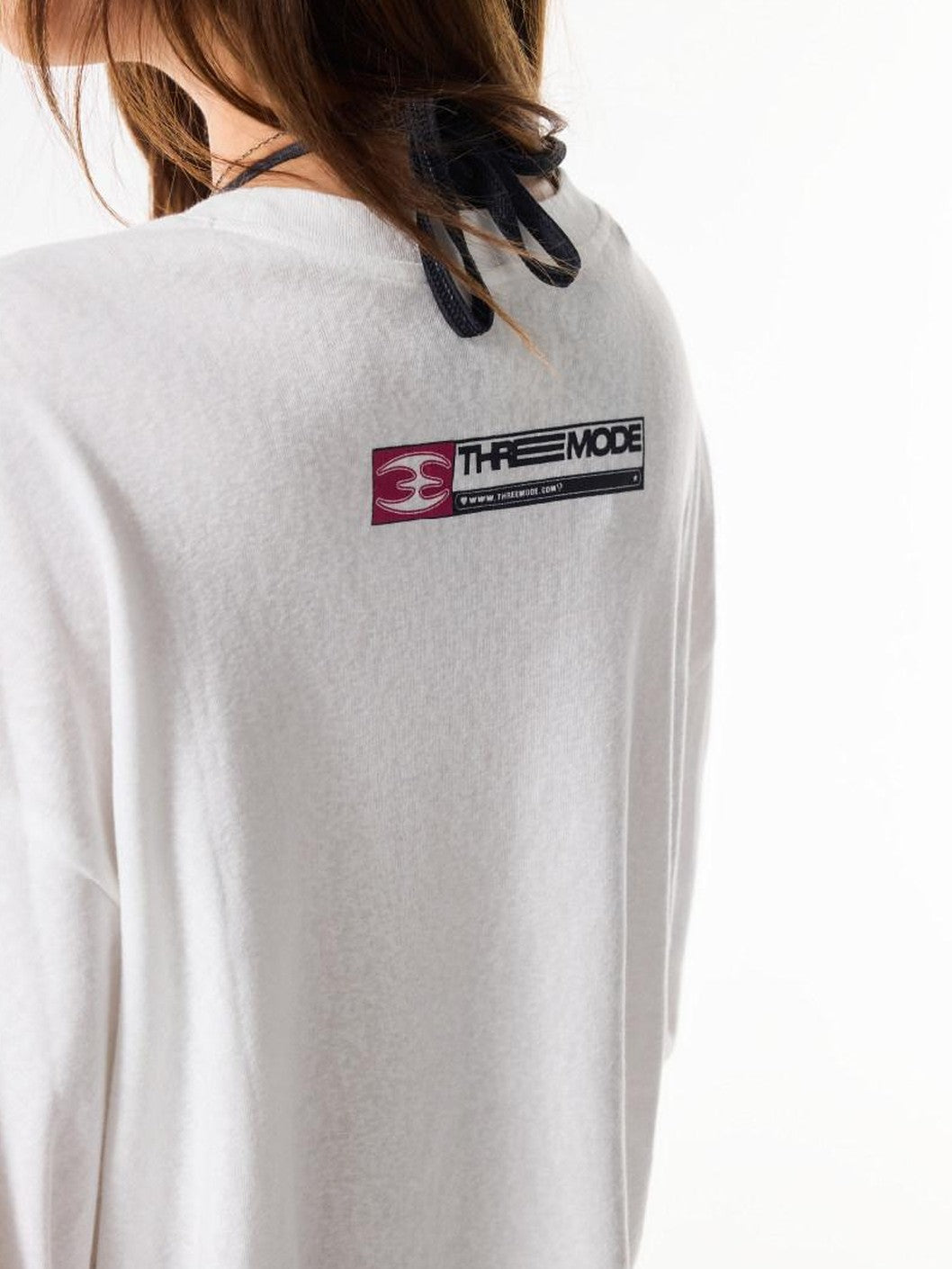 3MODE Retro Letter Print Crewneck Women&