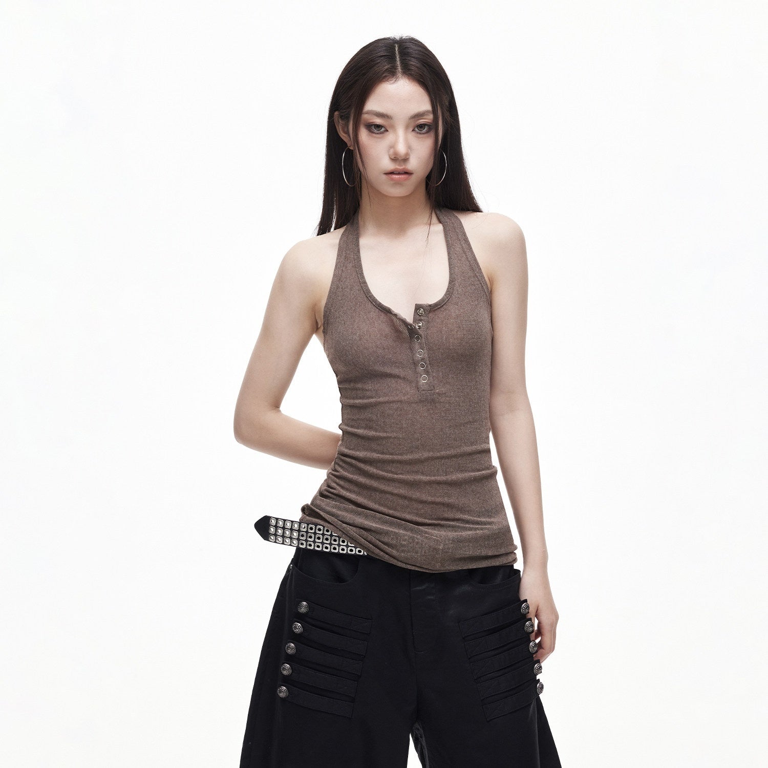 3MODE_Sexy_Vintage_Henley_Slim_Fit_Women&