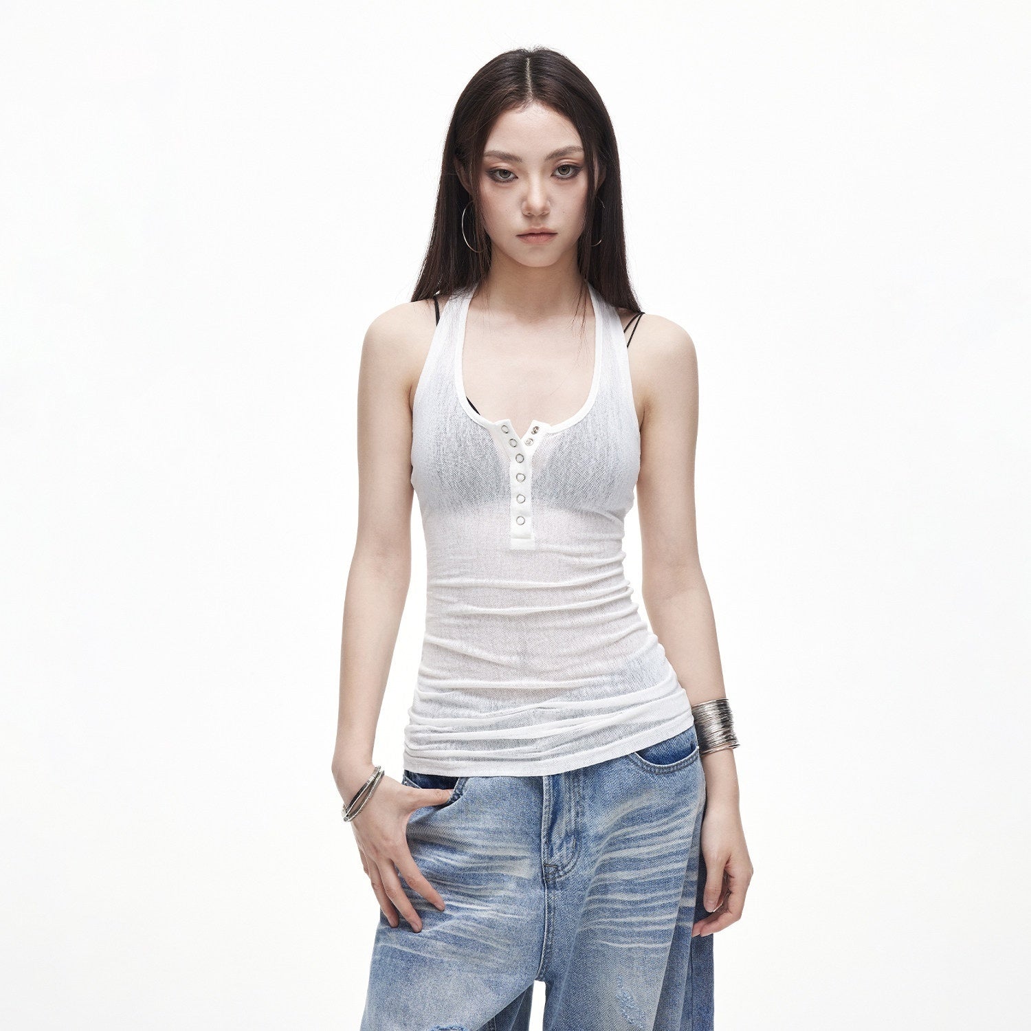 3MODE_Sexy_Vintage_Henley_Slim_Fit_Women&