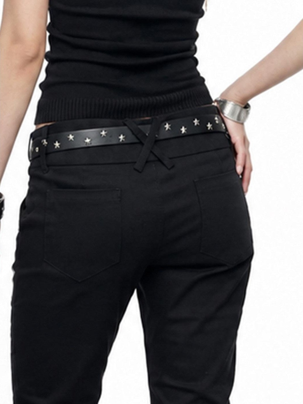 3MODE Slimming American Vintage Cuffed Straight Women&