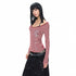3MODE_Striped_Vine_Print_Round_Neck_Women&