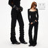 3MODE_Subculture_Side_Tie_Metal_Buckle_Stacked_Hem_Women&