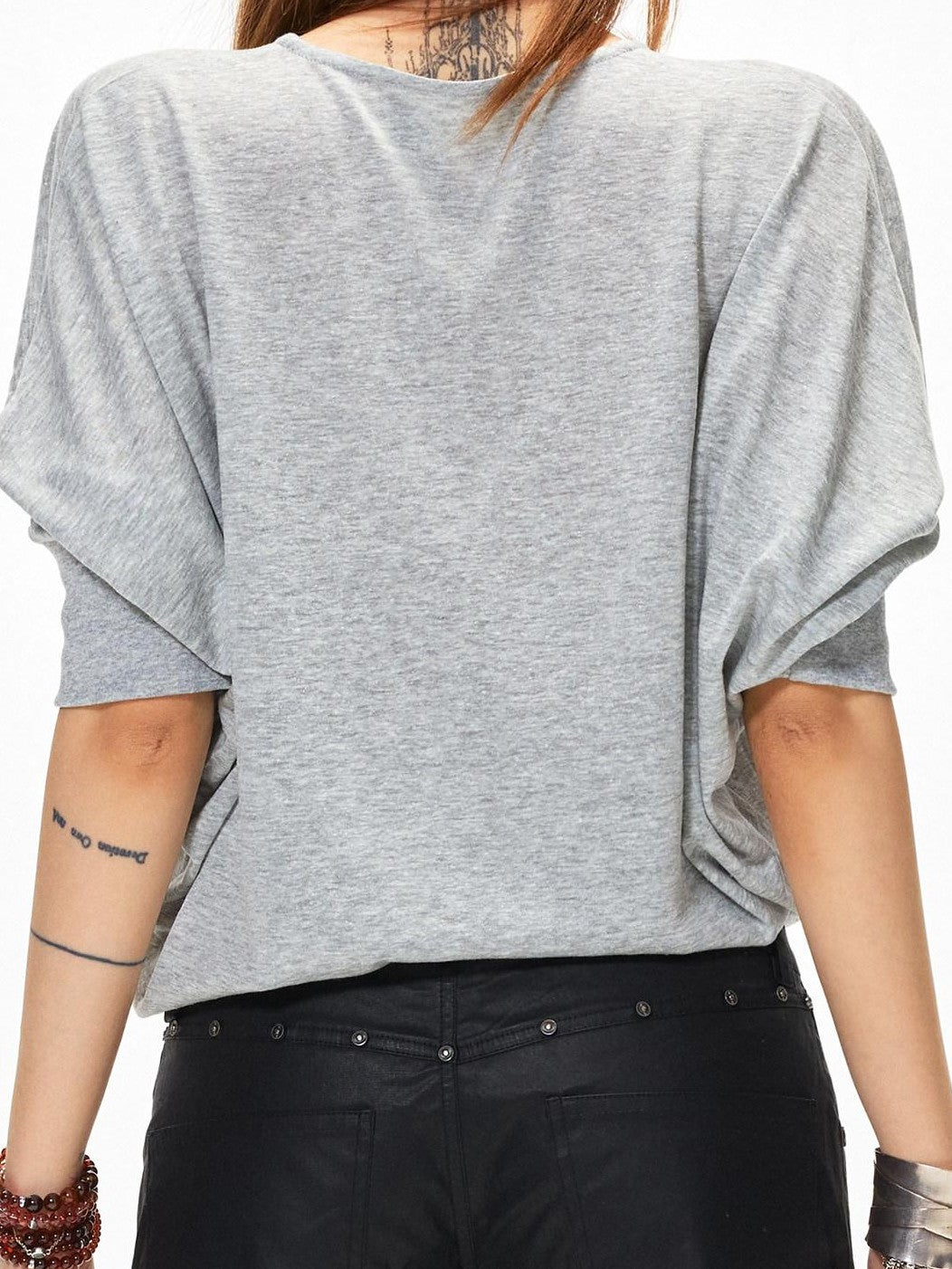 3MODE V-neck Patchwork Loose Fit Sexy Women&