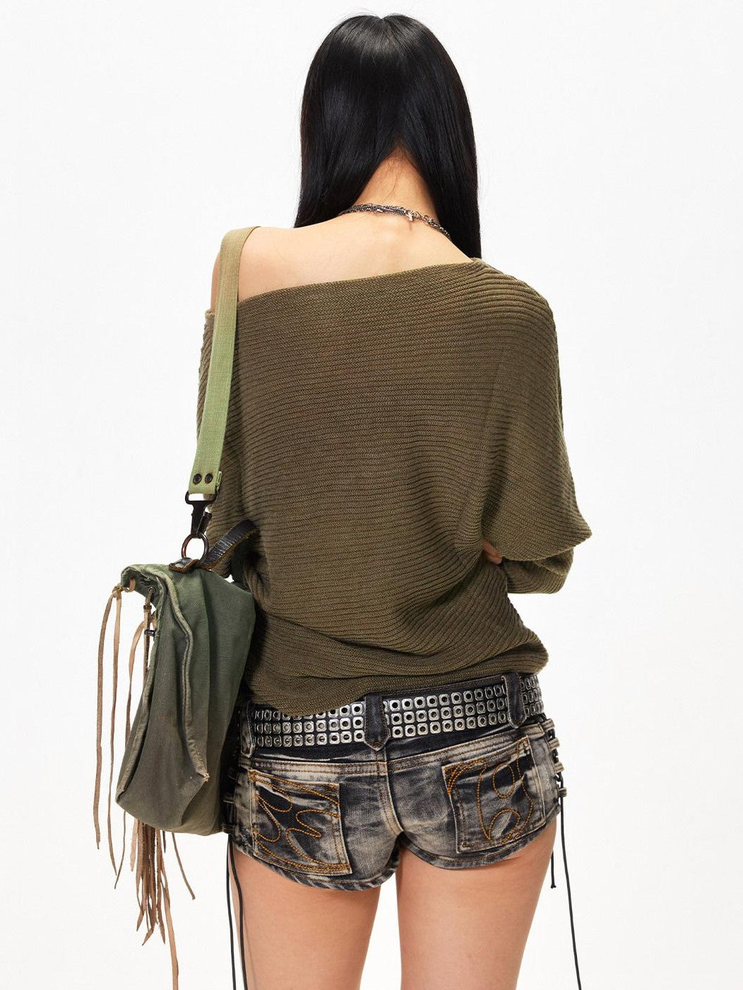 3MODE Vintage Batwing Asymmetric Women&