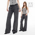 3MODE_Vintage_Gray_Low_Waist_Slight_Flare_Slimming_Women&