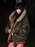3MODE Vintage Reversible Camouflage Hooded Women&