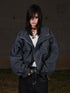3MODE Vintage Workwear Stand Collar Fleece Women&