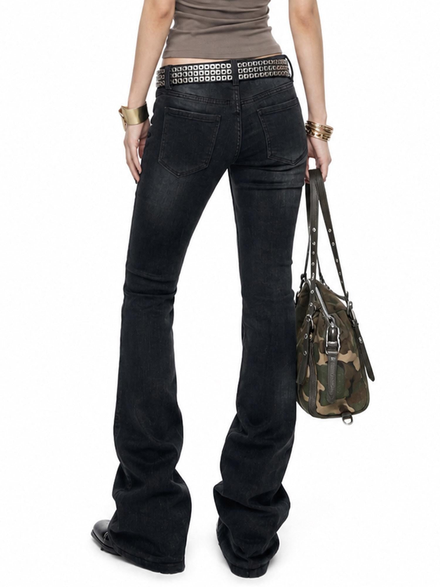 3MODE Washed Distressed Camo Studded Vintage Underarm Pillow Shoulder Women&