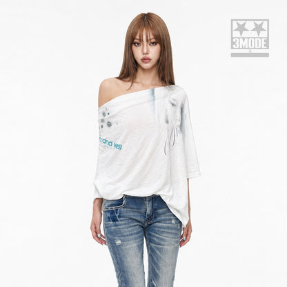 3MODE_White_Ink_Wash_Gradient_Print_Asymmetric_Shoulder_Women&