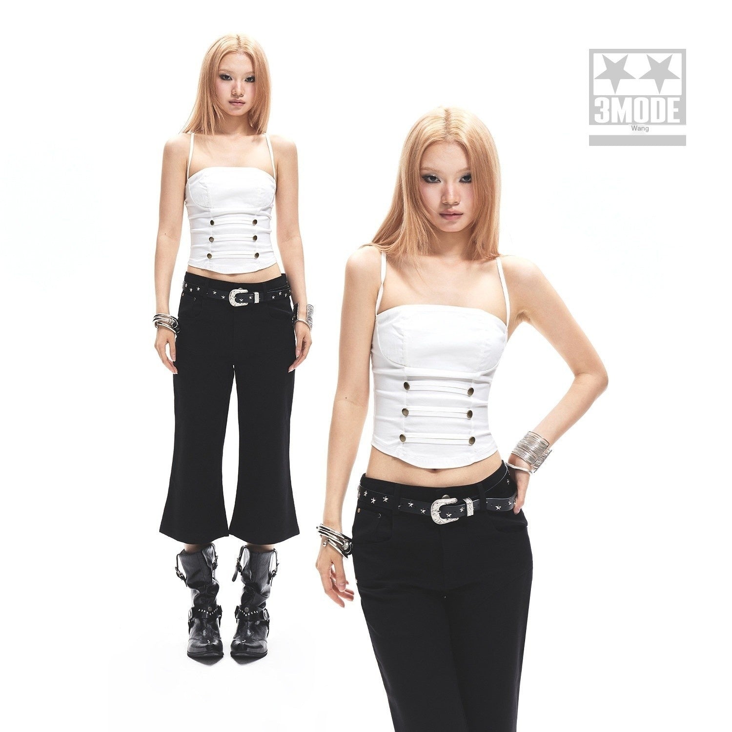 3MODE_White_Metal_Buckle_Backless_Slim_Women&