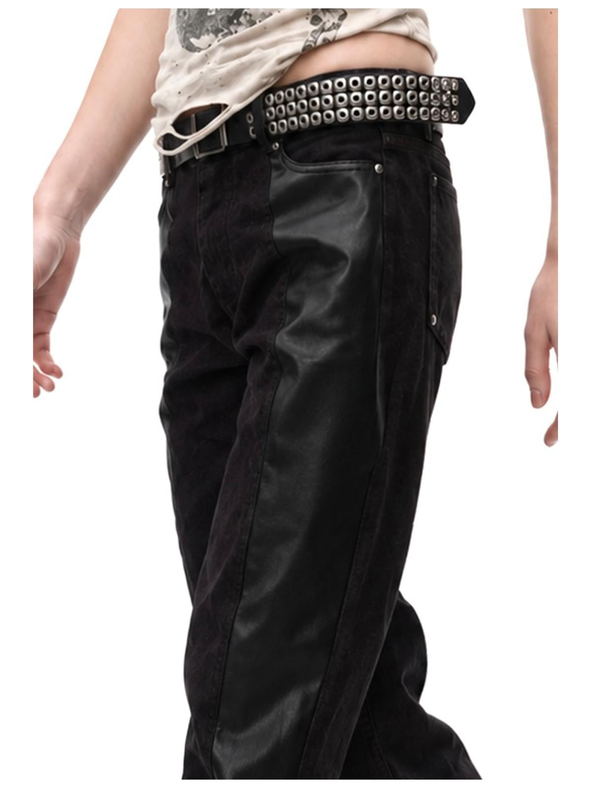 3MODE Y2k Punk Patchwork High Street Stacked Women&