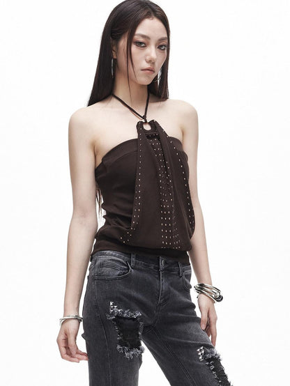 3MODE Y2k Studded Cropped Slim Fit With Padding Women&