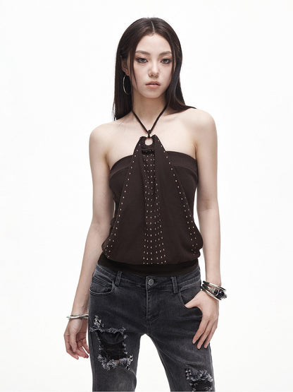 3MODE Y2k Studded Cropped Slim Fit With Padding Women&