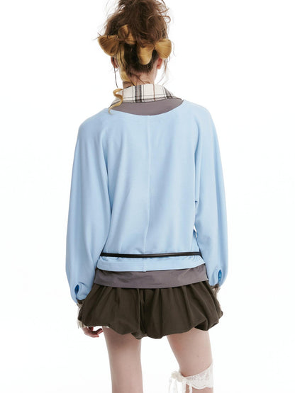 nit alcove Soft Stretch Cotton Blend Casual Relaxed Mandarin Collar Unisex Blouses